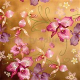 Samolepící fólie růžová orchidej zlatá - 45 cm x 5 m