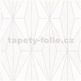 Vliesové tapety na zeď IMPOL Giulia Art-Deco vzor bílý se stříbrnými konturami