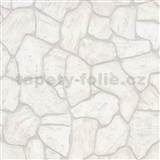 Vliesové tapety na zeď IMPOL Imitations 2 ukládaný kámen hnědo-šedý