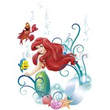 Samolepky na zeď Disney Malá mořská víla Ariel rozměr 50 cm x 70 cm