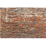 Vliesové fototapety cihlová zeď rozměr 368 cm x 248 cm - POSLEDNÍ KUSY