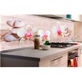 Samolepící tapety za kuchyňskou linku ZEN květiny rozměr 180 cm x 60 cm - POSLEDNÍ KUSY