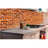 Samolepící tapety za kuchyňskou linku staré cihly rozměr 180 cm x 60 cm - POSLEDNÍ KUSY