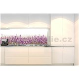 Samolepící tapety za kuchyňskou linku levandulové pole rozměr 260 cm x 60 cm - POSLEDNÍ KUSY