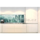 Samolepící tapety za kuchyňskou linku stromy v mlze rozměr 350 cm x 60 cm - POSLEDNÍ KUSY