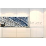 Samolepící tapety za kuchyňskou linku modro-zlatý mramor rozměr 180 cm x 60 cm - POSLEDNÍ KUSY