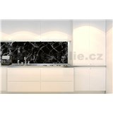 Samolepící tapety za kuchyňskou linku černý mramor rozměr 180 cm x 60 cm - POSLEDNÍ KUSY