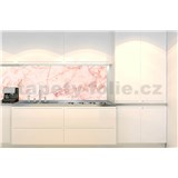 Samolepící tapety za kuchyňskou linku růžový mramor rozměr 350 cm x 60 cm - POSLEDNÍ KUSY