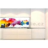 Samolepící tapety za kuchyňskou linku barevný abstrakt rozměr 350 cm x 60 cm