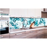 Samolepící tapety za kuchyňskou linku kostky ledu rozměr 260 cm x 60 cm - POSLEDNÍ KUSY