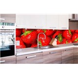 Samolepící tapety za kuchyňskou linku jahody rozměr 260 cm x 60 cm - POSLEDNÍ KUSY