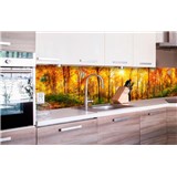 Samolepící tapety za kuchyňskou linku slunný les rozměr 260 cm x 60 cm - POSLEDNÍ KUSY