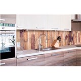 Samolepící tapety za kuchyňskou linku dřevěná prkna rozměr 260 cm x 60 cm - POSLEDNÍ KUSY