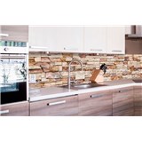 Samolepící tapety za kuchyňskou linku kamenná stěna rozměr 260 cm x 60 cm - POSLEDNÍ KUSY