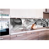 Samolepící tapety za kuchyňskou linku tekuté stříbro rozměr 260 cm x 60 cm - POSLEDNÍ KUSY  ROLE