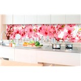 Samolepící tapety za kuchyňskou linku jabloňově květy rozměr 350 cm x 60 cm - POSLEDNÍ KUSY