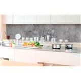 Samolepící tapety za kuchyňskou linku beton šedý rozměr 350 cm x 60 cm