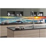 Samolepící tapety za kuchyňskou linku západ slunce na pobřeží rozměr 350 cm x 60 cm - POSLEDNÍ KUSY