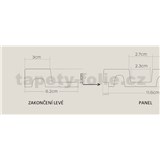 Lamelové dekorační panely VASCO zakončení levé dub craft 4,2 x 270 cm - POSLEDNÍ KUSY