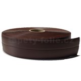 ZBYTKOVÁ METRÁŽ - Podlahová lemovka z PVC tmavě hnědá 5,3 cm