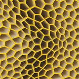 Vliesové tapety na zeď Harmony Mac Stopa 3D plástve hnědo-oranžové - POSLEDNÍ KUSY
