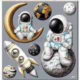 Samolepky na zeď - astronaut 37 x 40,4 cm