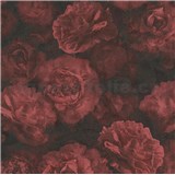 Vliesové tapety IMPOL New Studio květinový vzor červeno-černý