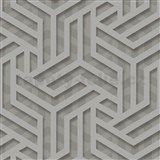 Vliesové tapety na zeď IMPOL Onyx Art-Deco tmavě stříbrno-šedé