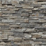 Vliesové tapety na zeď Origin - kámen pískovec hnědo-šedý