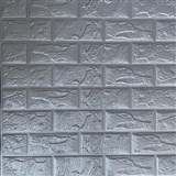 Samolepící pěnové 3D panely rozměr 60 x 60 cm, cihla šedá