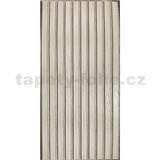 Samolepící PVC 3D panely rozměr 60 x 30 cm, lamely béžové - POSLEDNÍ KUSY
