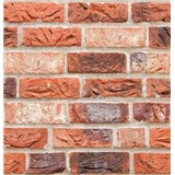 Samolepící PVC 3D panely rozměr 30 x 30 cm, cihla bílo-červená - POSLEDNÍ KUSY