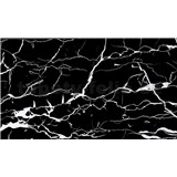 Samolepící PVC 3D panely rozměr 60 x 30 cm, Marble černo-bílý