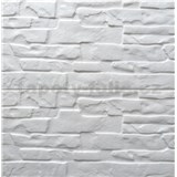 Samolepící pěnové 3D panely rozměr 59 x 60 cm, ukládaný kámen bílý II - POSLEDNÍ KUSY