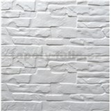Samolepící pěnové 3D panely rozměr 59 x 60 cm, ukládaný kámen bílý II - POSLEDNÍ KUSY