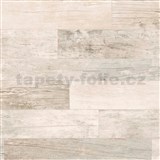 Papírové tapety na zeď IMPOL světlý dřevěný obklad