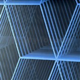 Vliesové tapety na zeď IMPOL geometrické obrazce metalicky modré