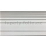 Polystyrenové dekorativní lišty, rozměr 1000 x 60 x 80 mm, bílá s vroubky