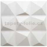 3D panel XPS PYRAMIDS bílý rozměr 50 x 50 cm