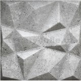 Stropní panely 3D XPS DIAMANT BETON šedý 50 x 50 cm
