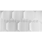 Obkladové panely 3D XPS geometrický vzor bílý rozměr 100 x 50 cm - POSLEDNÍ KUSY