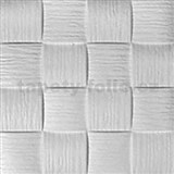 Stropní panely 3D EPS WELLE S bílý rozměr 50 x 50 cm