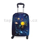 Dětský kufr vysoký na kolečkách kosmos