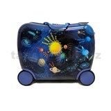 Dětský kufr nízký na kolečkách kosmos