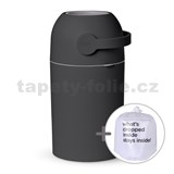Koš na použité plenky a bio odpad + sáčky - graphite