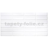 Obkladové panely 3D PVC rozměr 955 x 480 mm obklad bílý Metrostyle