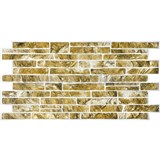 Obkladové panely 3D PVC rozměr 1025 x 495 mm ukládaný kámen hnědý - POSLEDNÍ KUSY