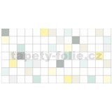 Obkladové panely 3D PVC rozměr 955 x 480 mm obklad barevný s šedou spárou