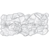 Obkladové panely 3D PVC rozměr 980 x 480 mm pískovcový kámen světle šedý