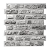 Obkladové panely 3D PVC rozměr 473 x 473 mm ukládaný kámen šedý